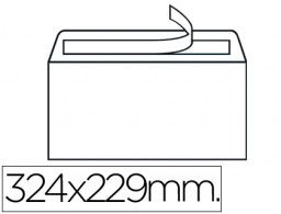 250 sobres Liderpapel 229x324mm. offset blanco 100g/m²
